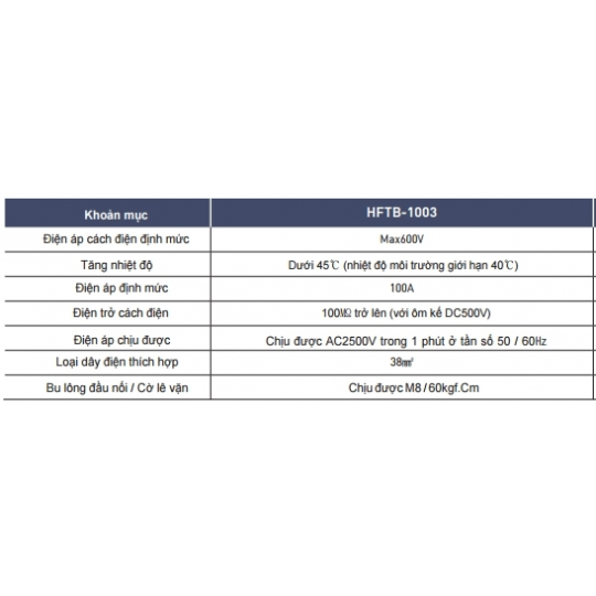 THANH DOMINO DẠNG KHỐI HFTB-1003