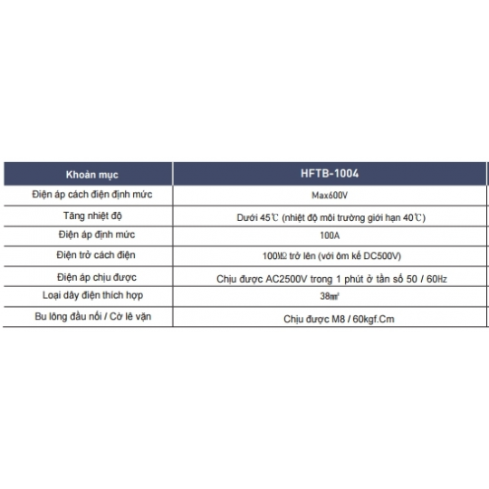 THANH DOMINO DẠNG KHỐI HFTB-1004