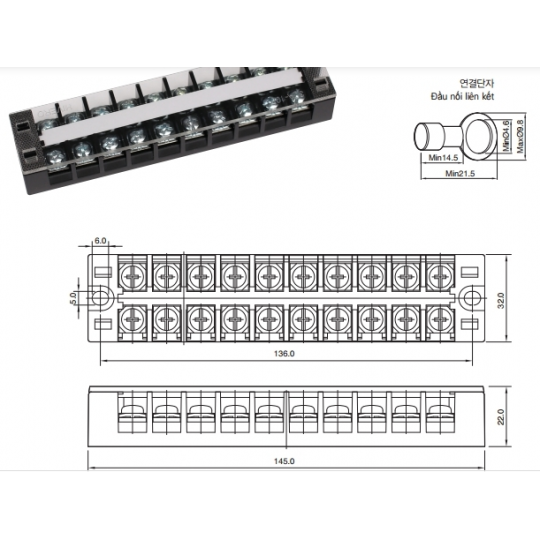 THANH DOMINO DẠNG KHỐI HFTB-3010