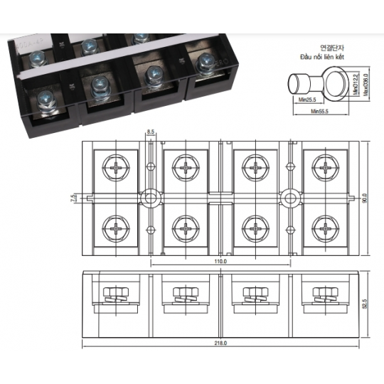 THANH DOMINO DẠNG KHỐI HFTB-4004